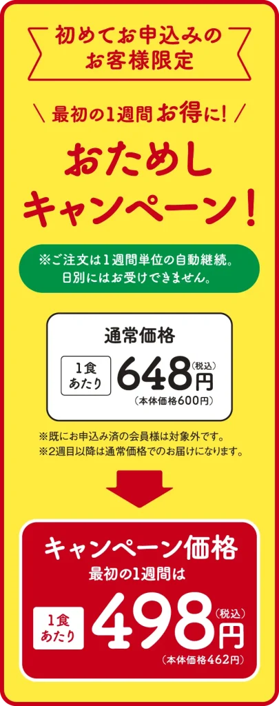 おためしキャンペーン